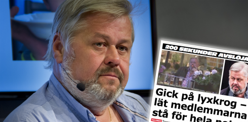 Lars Lindgren är märkbart bitter över det som hänt. - Någon vill mig riktigt illa, säger han. (infälld bild från Aftonbladet.se)Fotograf: Göran Rosengren