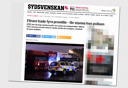Bland annat Sydsvenskan har publicerat bilder där en av Velanovas bilar syns.