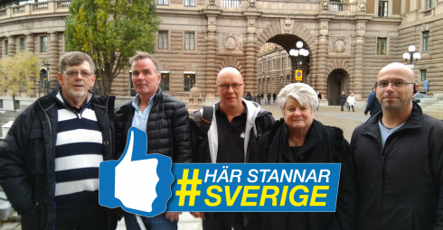 Freddy Welle, Kenneth Jaktlund, Conny Hård, Bibbi Steinert och Michael Högberg.