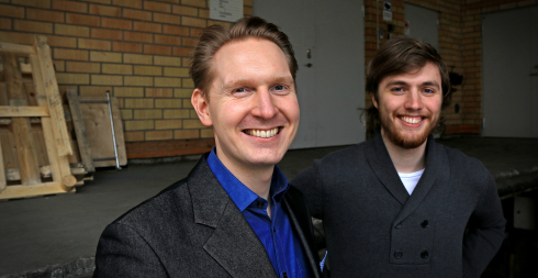 Jakob Armö, vd och grundare av LUP Technologies AB samt medgrundaren Eric Hörberg. Fotograf: Peter Larsson