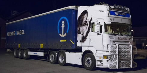 Det var den här bilen som fick feministerna i Norge att förfasas över transportbranschen.Fotograf: Christian Malmin