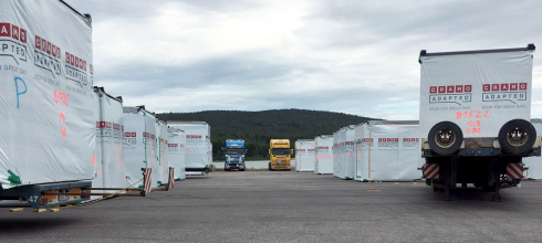 De estniska ekipagen körde många transporter under en längre tid. Detta fick branschfolk att kontakta både polisen och tidningen Proffs.Fotograf: Läsarbild