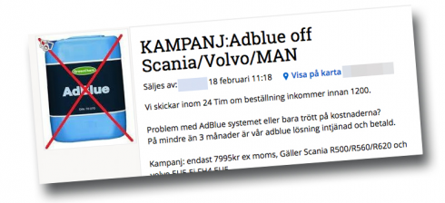 ACEA vill att EU-kommissionen och medlemsstaterna förbjuda reklam och försäljning av så kallade "Adblue-killers".