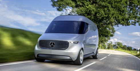 Mercedes-Benz Vision van ger en försmak av hur framtidens hemleveranser kommer att kunna hanteras.Fotograf: Mercedes-Benz
