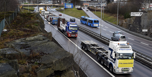 Så här såg det ut i Göteborg då kortegen rullade i december 2014.Fotograf: Tommy Holl