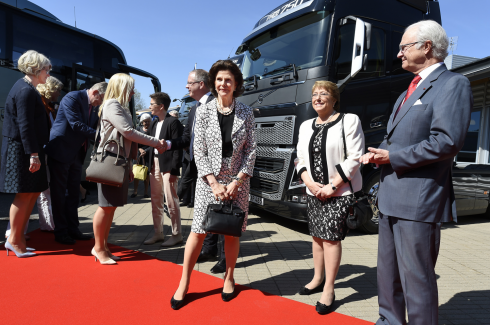Kunglig glans över Volvo Lastvagnar.Fotograf: Tommy Holl