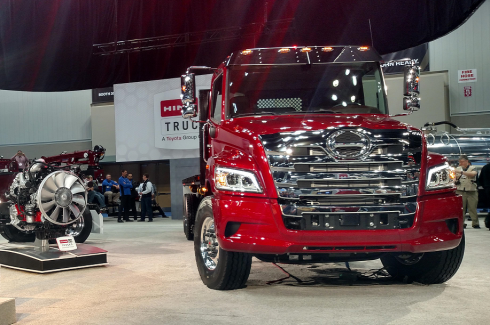 I mars i år presenterades Hino XL på Work Truck Show i Indianapolis. Det är märkets första tunga lastbilsmodell i USA.Fotograf: Tom Berg