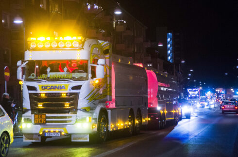 Så här såg det ut förra året när konvojkörningen hade premiär i Örebro. Foto: Mikael Forslund, arkiv