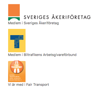 På åkeriets hemsida framgår det att man är medlem i SÅ, BA och i Fair Transport.