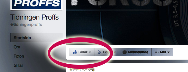 Gilla PROFFS på Facebook!