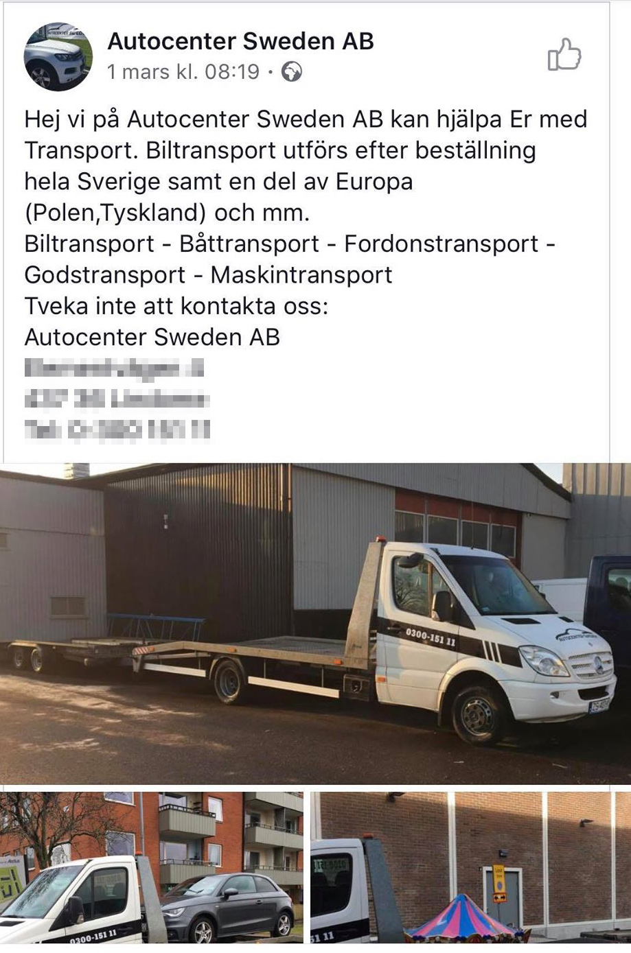 Den här annonsen säger Pawel Dworzynski riktar sig inte till betalande, transportköpande kunder.