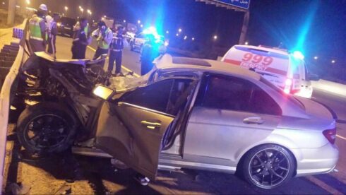 Den här olyckan inträffade under förra årets ramadan i Dubai. Foto: Polisen, Dubai