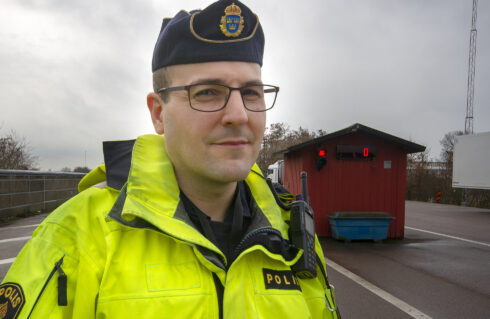 Farid Umeflod, gruppchef vid trafikpolisen i Helsingborg. Foto: Göran Rosengren, arkiv