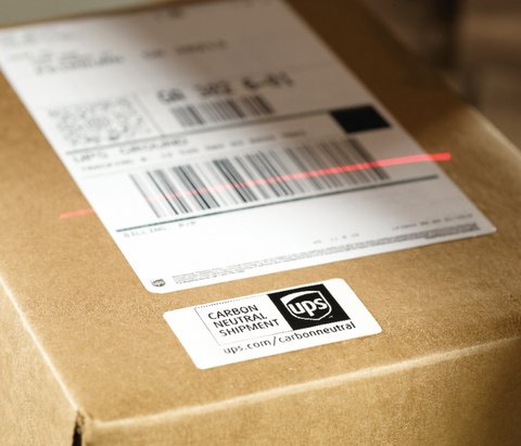 UPS Carbon Neutral-paket. Foto: UPS