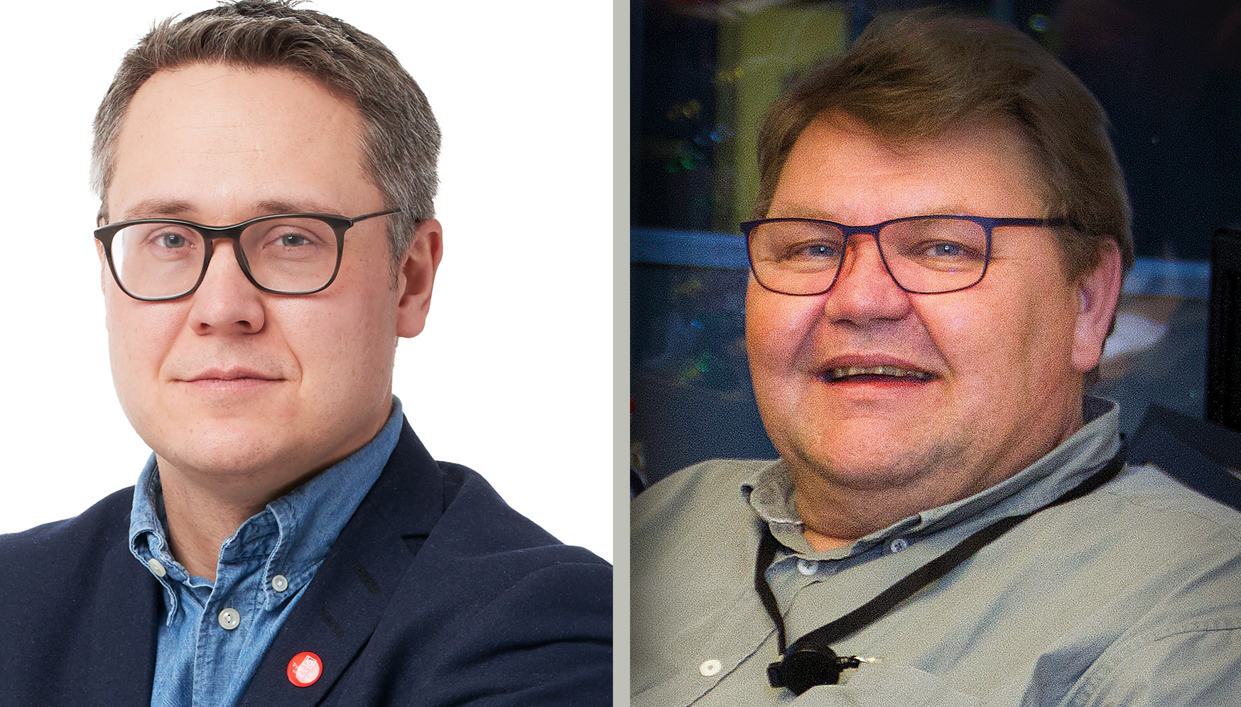 Två nöjda EU-parlamentariker - Johan Danielsson (S) och Peter Lundgren (SD).