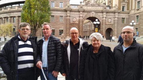 Freddy Welle, Kenneth Jaktlund, Conny Hård, Bibbi Steinert och Michael Högberg i HSS. Foto: Privat 