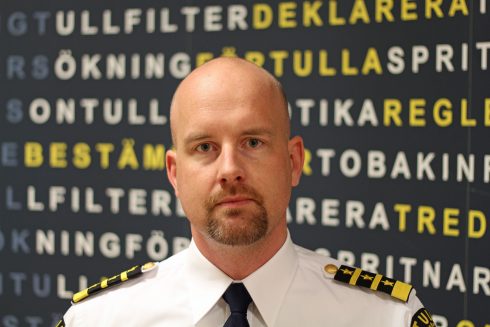 Oscar Lindvall, tillförordnad tullkrimchef. Foto: Tullverket