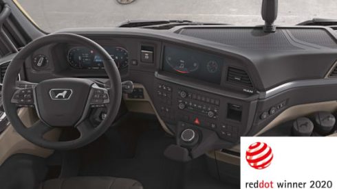  MAN.s nya lastbilsgeneration vann nyligen ”the Red Dot Award” för sin intuitiva och användarvänliga förarplats. 