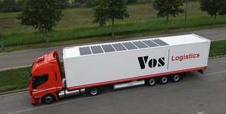 Vos Logistics testar också solpanelerna och är hittills nöjda. Foto: IM Efficiency.