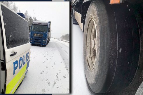 Däckmönstret lämnar en hel del att önska. Foto: Lars Österberg