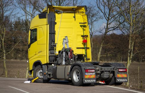 Om föraren blev ledsen eller glad för den påtvingade veckovilan vet vi inte. Men att en väldigt trafikfarlig förare plockades bort från vägen är tämligen odiskutabelt. Foto: Göran Rosengren