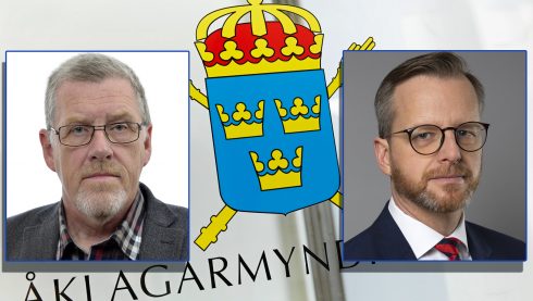 Inrikesminister Mikael Damberg (S), ska svara på vilka åtgärder han avser vidta för att säkerställa kompetensen hos åklagarmyndigheten. Foto: Riksdagen/Åklagarmyndigheten, montage