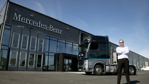   Admir Begovic är platschef på Veho Trucks nya anläggning för Mercedes-Benz lastbilar i Malmö.