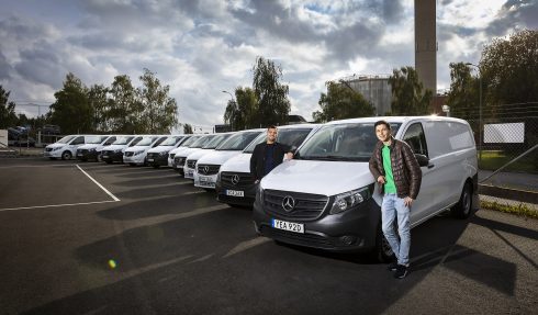 Ripro startades av Marian Nedelco och Aziz Khusainov och för bara två år sedan. Nu har man totalt 130 bilar varav 11 nya eldrivna eVito.
