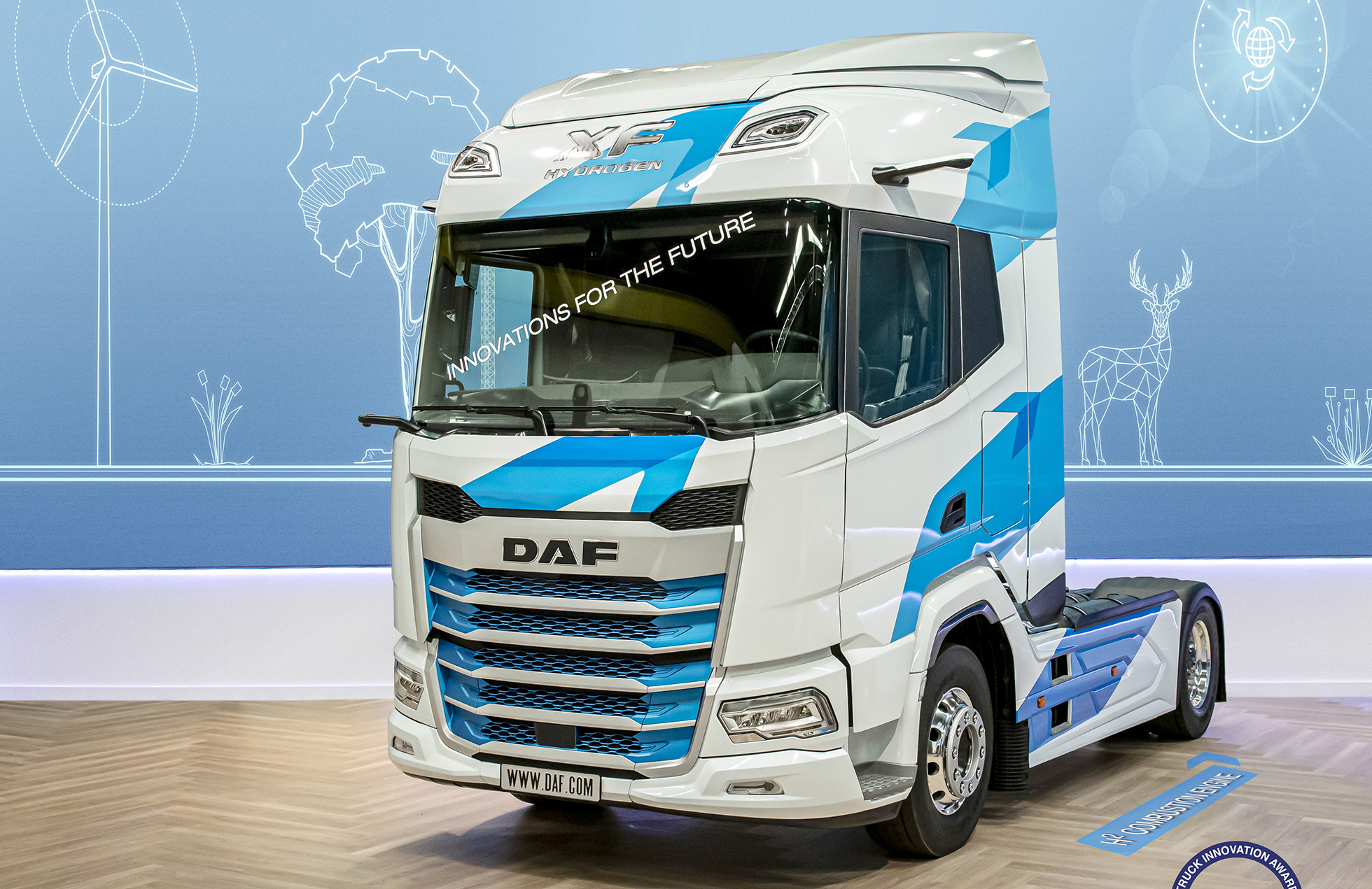 XF H2 Innovation Truck får utmärkelsen ”2022 Truck Innovation Award”. Foto: DAF
