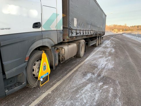 Kommer bilder som denna på Samskips ekipage nu att bli ett minne blott? Foto: Proffs/arkiv.