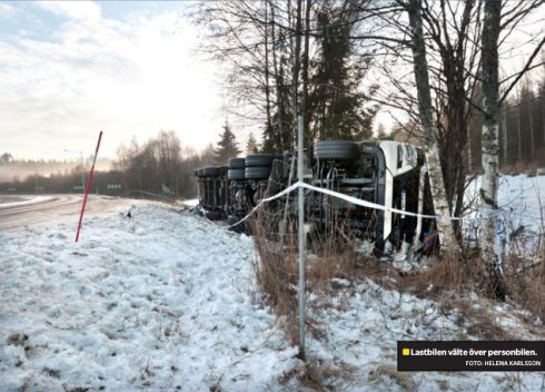   Tragedin i Grums när en berusad lastbilsförare orsakade dödsolyckan. Foto: Helena Karlsson.