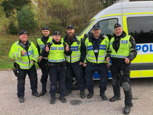  Här är några i det glada gänget som lyckats nå målen. Från vänster Tobias, Admir, Björn, Martin, Patrick och Tomas.