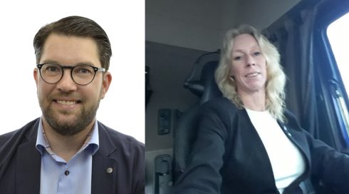 Sverigedemokraternas partiledare Jimmie Åkesson gör gemensam sak med regionpolitiker Jeanette Schölin från samma parti, i en debattartikel som riktar skarp kritik mot LO och Socialdemokraterna.