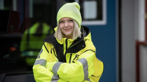    Andelen tjejer på transportutbildningen fortsätter att öka. Foto: Mikael Enbom.