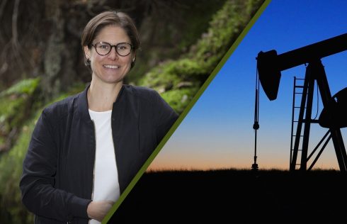 Johanna Sandahl, ordförande i Naturskyddsföreningen, säger att en stor majoritet av svenska folket positiva till att Sverige stoppar import av olja och gas från Ryssland. Foto: Naturskyddsföreningen