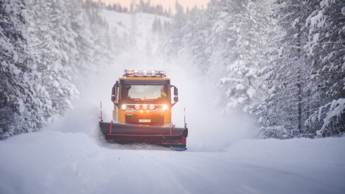 Svevia fortsätter sköta om vägarna inom driftområde Jokkmokk. Foto: Simon Eliasson