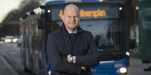 - Sänkt reduktionsplikt kräver mer elektrifiering, säger Marcus Dahlsten, vd på Transportföretagen. Foto: Transportföretagen.