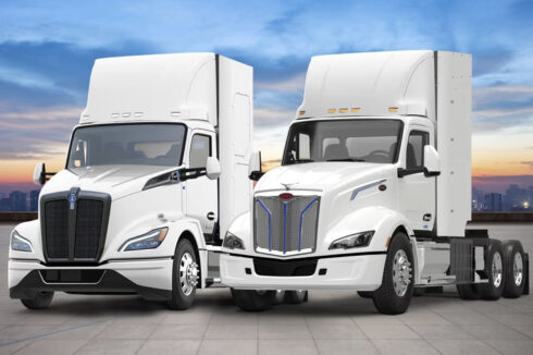 De amerikanska lastbilstillverkarna Kenworth och Peterbilt kommer att börja tillverka bränslecellslastbilar redan 2025. Foto: Paccar.