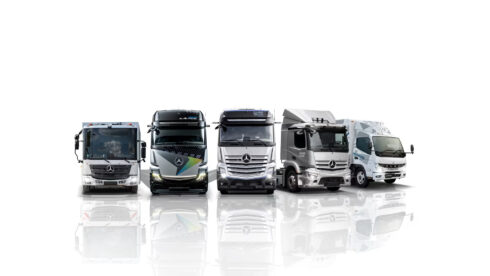 Framtidens eldrivna lastbilar når Sveriges vägar med Mercedes-Benz och FUSO Daimler Trucks.