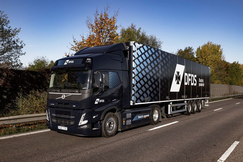 DFDS dispondrá ahora de la flota de camiones eléctricos más grande de Europa.
