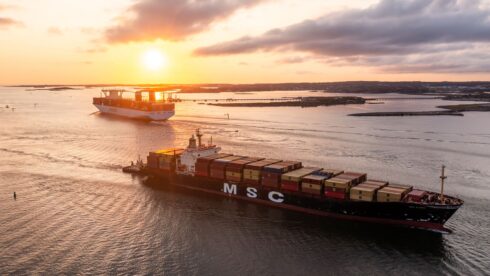 Allt fler containers in och ut i Göteborgs Hamn. Foto: Göteborgs Hamn.