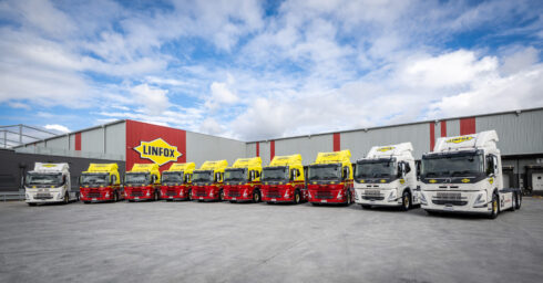   Volvo har fått en order på 30 ellastbilar från Linfox, ett internationell logistikföretag med huvudkontor i Australien. Foto: Volvo Lastvagnar.