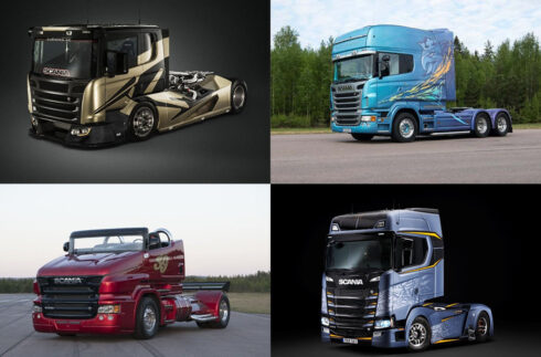 Äntligen tillsammans i Södertälje. Foto: Scania.
