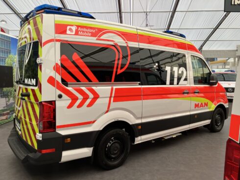 MAN tillverkar även moderna ambulanser. Foto: MAN.