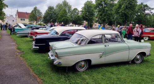 Kultur på väg och på plats i Arboga i samband med firandet av Motorhistoriska dagen den 6 juni. Foto: Motorhistoriska Riksförbundet