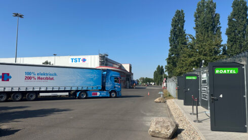  Roatels första fyra mikrohotell hos ett logistikföretag. Foto: TST/Roatel.