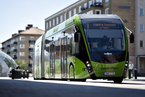 Stress, låg uppskattning och brist på toaletter är vardag för skånska busschaufförer. Foto: Skånetrafiken/Nobina/arkivbild.