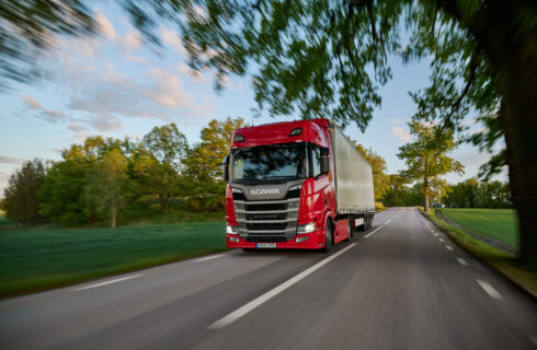 Scania omfamnar cirkularitet. Foto: Scania.