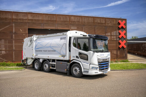 DAF XD Electric 6x2 FAN-lastbilarna kommer att levereras 2026 med en mängd olika karosstyper, var och en utformad för en specifik tillämpning. Foto: DAF Trucks.