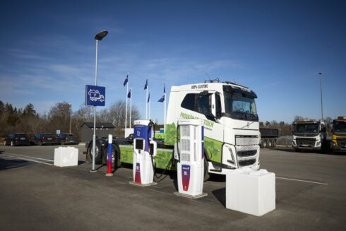 Det går trögt med elektrifieringen i Sverige. Foto: Volvo Trucks/genrebild.